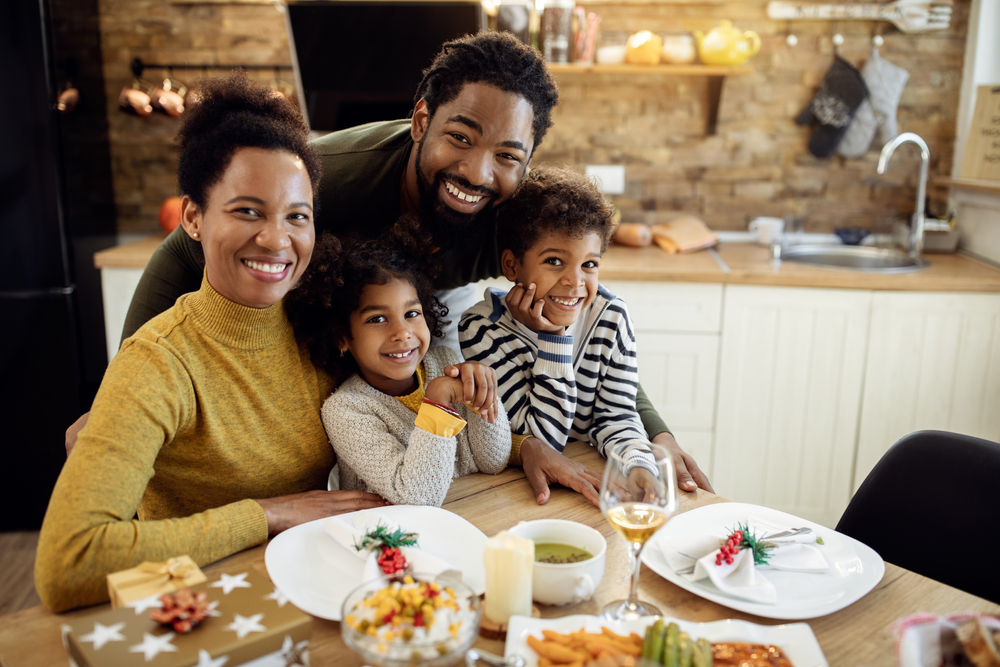 family eating